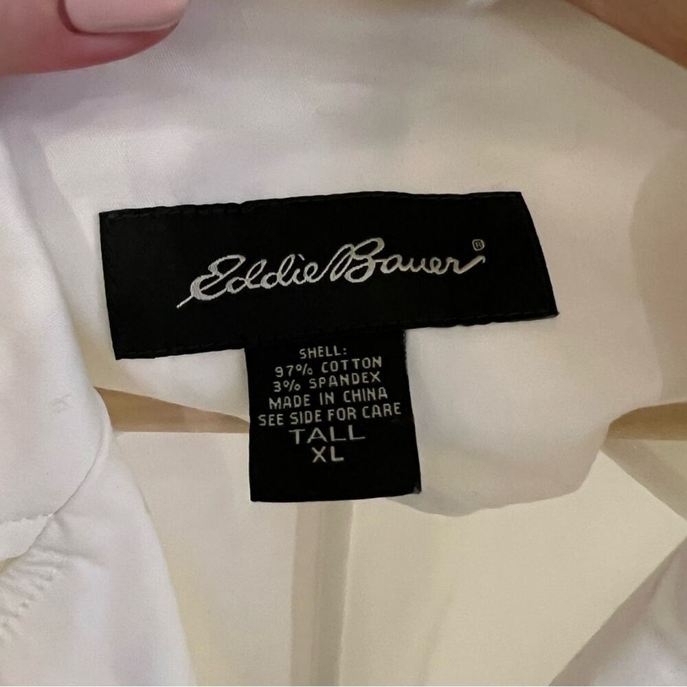 Women’s Eddie Bauer white stretch utility jacket size XL - Picture 8 of 10